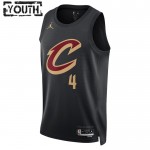 Maillot NBA Cleveland Cavaliers Evan Mobley 4 Jordan 2022-23 Statement Edition Noir Swingman - Enfant